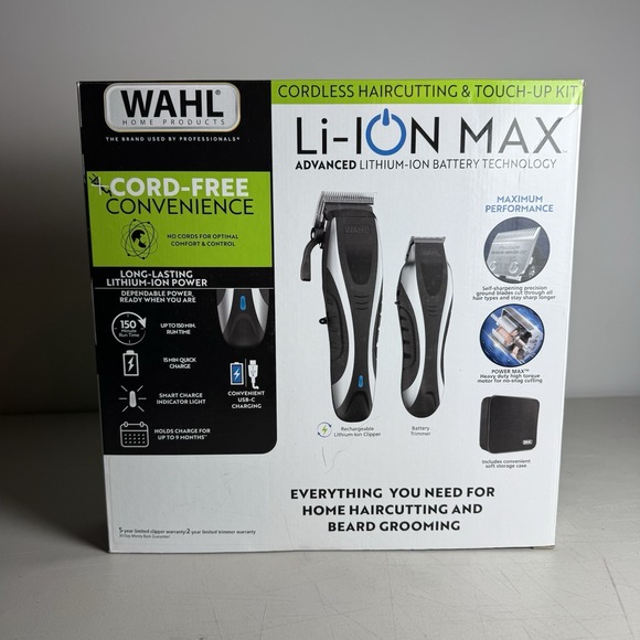 Wahl Other - Wahl Home Products Li-Ion Max Rechargeable Cordless Clipper Haircutting Kit
